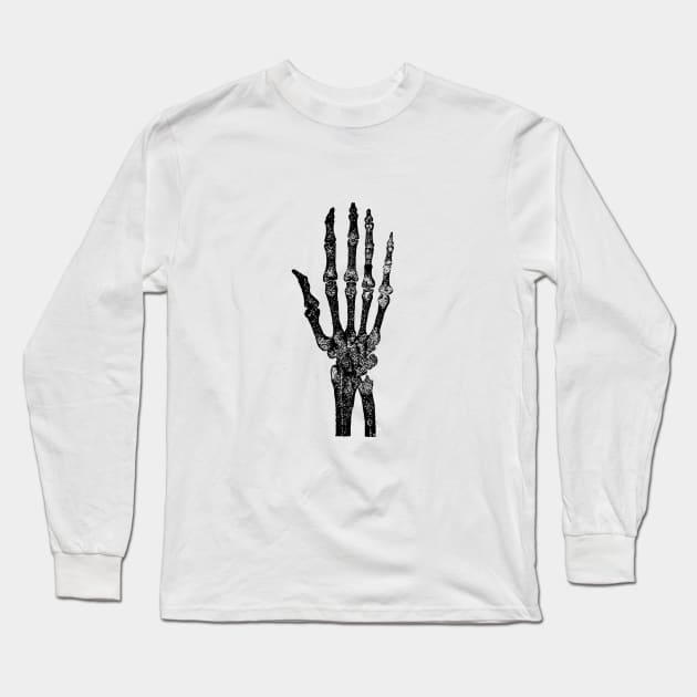 Vintage Skeleton Long Sleeve T-Shirt by MiljanaVuckovic